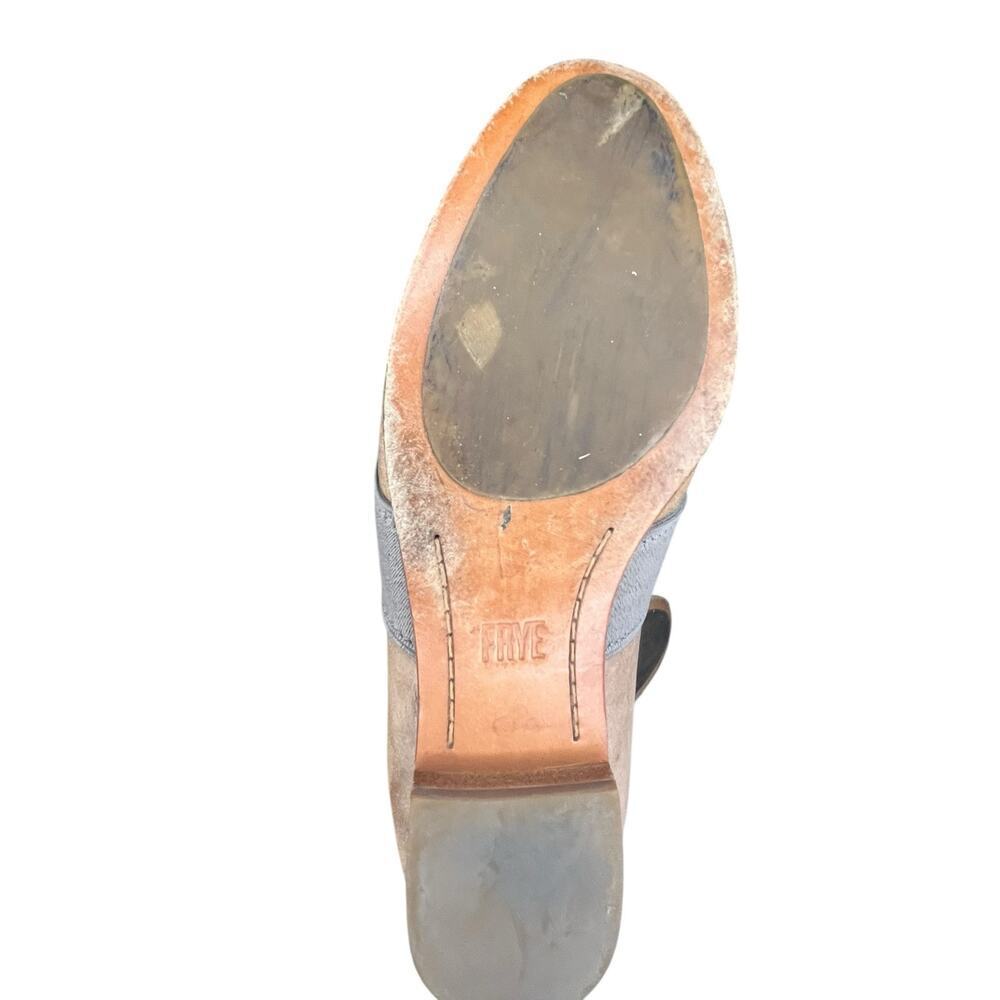 Frye Terri Gore Mule Womens Shoes Distressed Italian Leather Flats Sz 6M - Picture 6 of 7